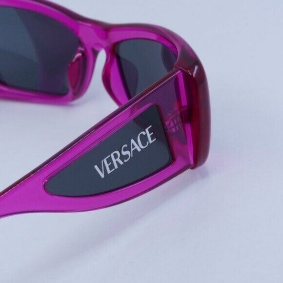 🕶️ New Versace VE4481 543487 Sunglasses - Fucsia Frame, Grey Lenses - Picture 5 of 10